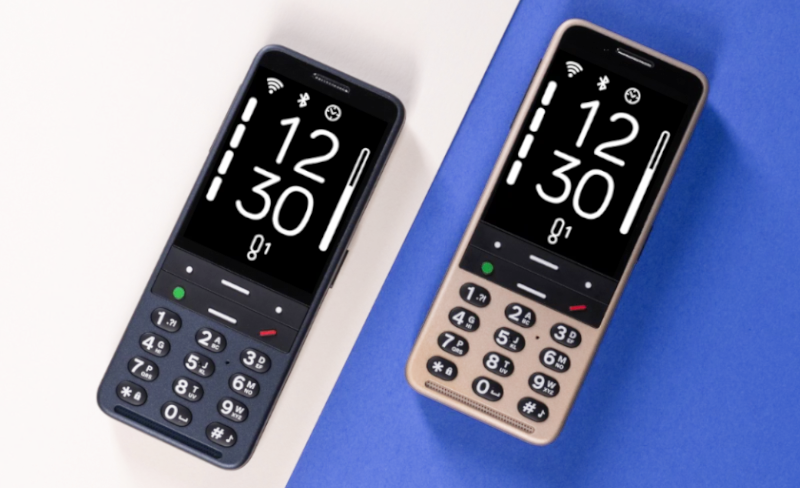 Teléfono móvil BlindShell Classic 3 para discapacidad visual con teclado físico y alto contraste